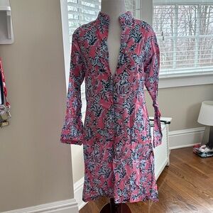 Pink Floral Beach Cover up